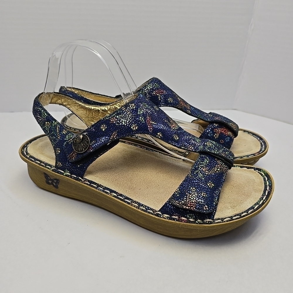 Alegria Mosaic Hummingbird Slingback Sandals Size 42 US 11.5-12 Wide Ken-158W